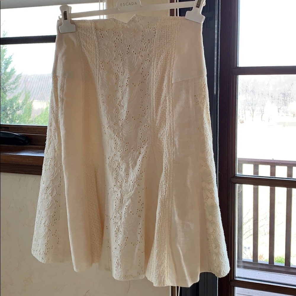 Nanette Lepore Ivory Antoinette skirt